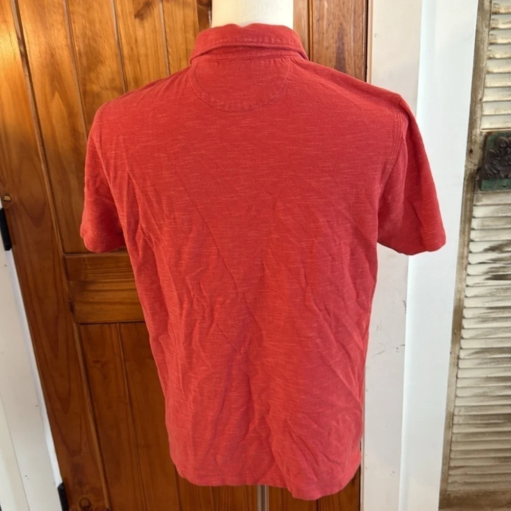 Men’s Banana Republic Red Polo Shirt Vibrant Pima Cotton size M